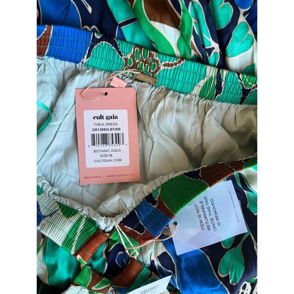 Cult‎ Gaia Theia Dress Botanic Aqua Size Medium - Picture 5 of 5